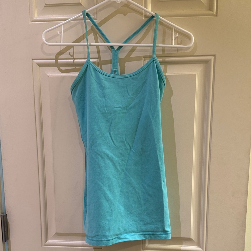 lululemon athletica Aqua Teal Strappy Tank
